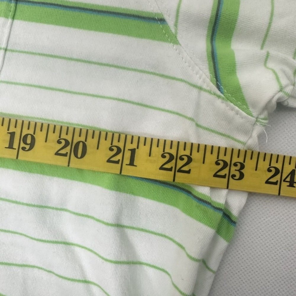 Oakley Shirt  Mens  Extra Large Striped Polo Green Short Sleeve Golf Stretch - Picture 5 of 6